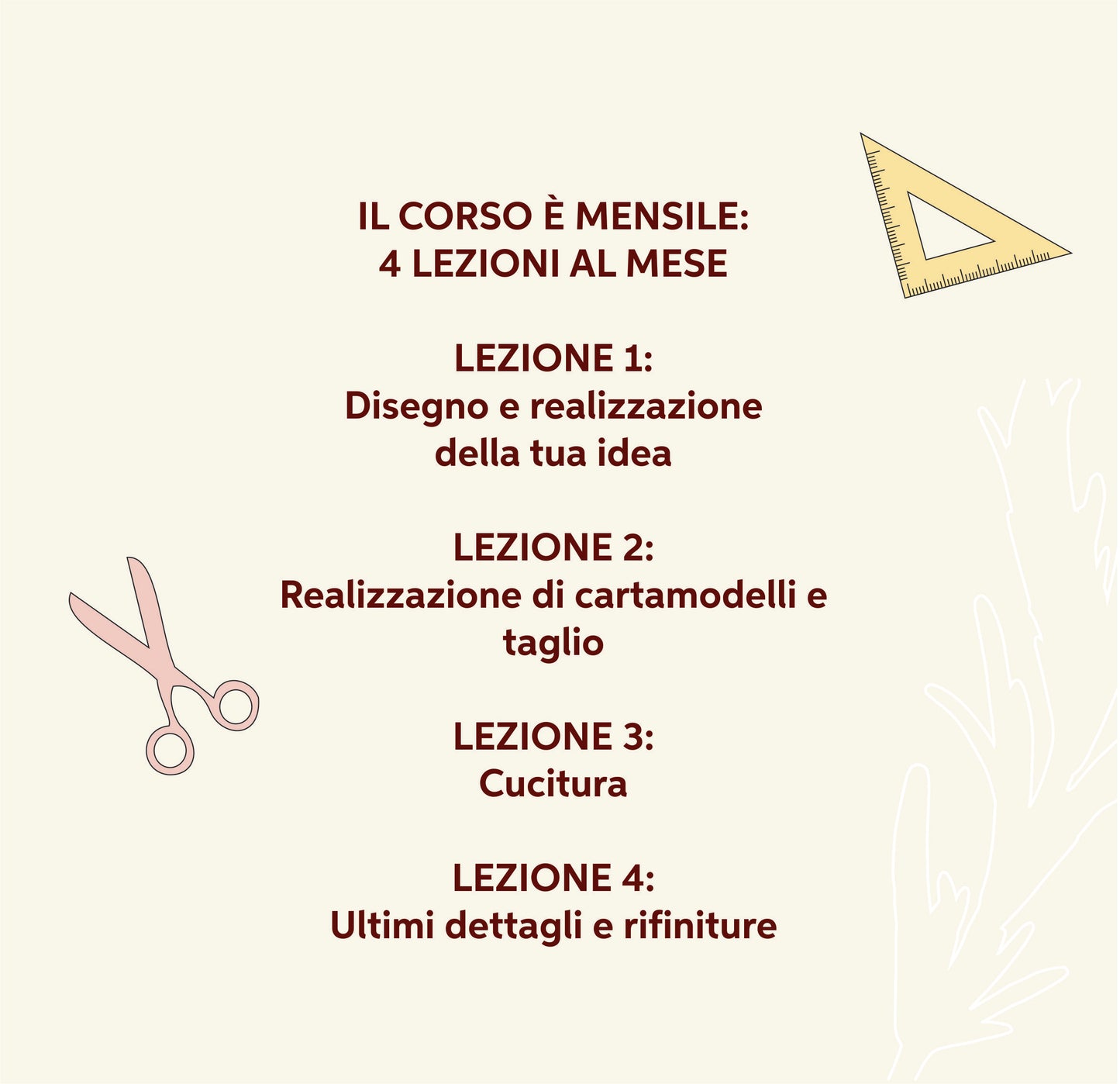 Corso di cucito con Clara